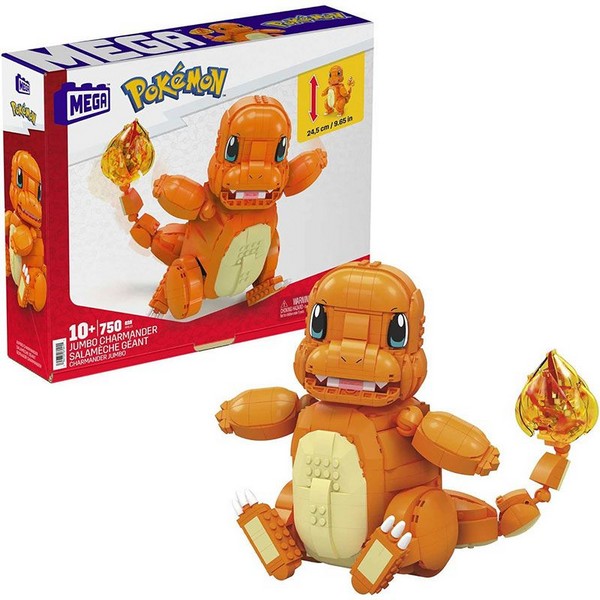 Продукт Mattel Mega Construx Pokemon Jumbo Charmander - Конструктор, 750 части - 0 - BG Hlapeta