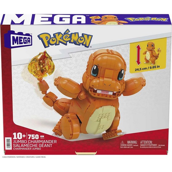 Продукт Mattel Mega Construx Pokemon Jumbo Charmander - Конструктор, 750 части - 0 - BG Hlapeta