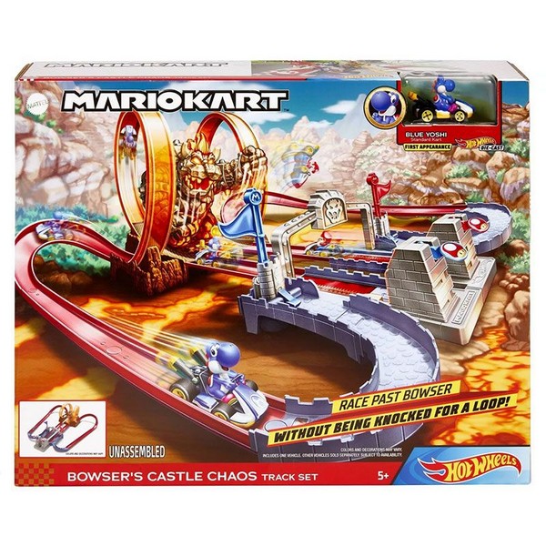 Продукт Mattel Hot Wheels Mario Kart Bowser's Castle Trackset - Писта - 0 - BG Hlapeta