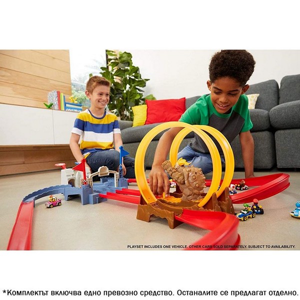 Продукт Mattel Hot Wheels Mario Kart Bowser's Castle Trackset - Писта - 0 - BG Hlapeta