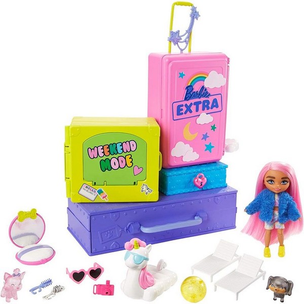 Продукт Mattel Barbie Extra Minis - Игрален комплект с кукла, с аксесоари - 0 - BG Hlapeta