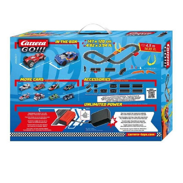 Продукт Hot Wheels Tack and Jump Carrera GO!!! - Детска писта с 2 коли 4.3 метра, На батерии - 0 - BG Hlapeta