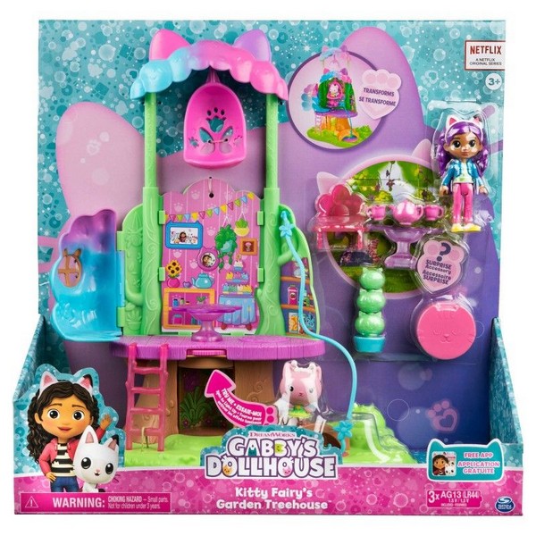 Продукт Spin Master Gabby's Dollhouse Kitty's Fairy's Garden Treehouse - Приказна къща на дърво - 0 - BG Hlapeta