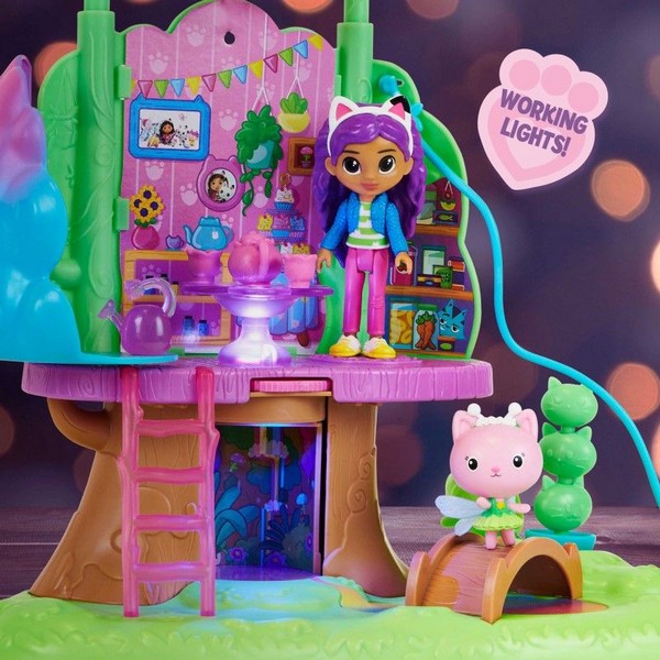 Продукт Spin Master Gabby's Dollhouse Kitty's Fairy's Garden Treehouse - Приказна къща на дърво - 0 - BG Hlapeta