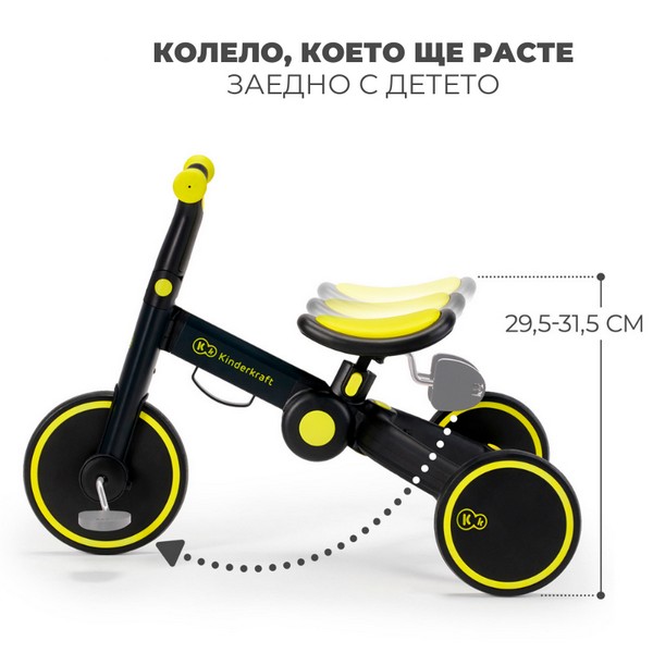 Продукт Kinderkraft 4TRIKE - Триколка 3в1 - 0 - BG Hlapeta