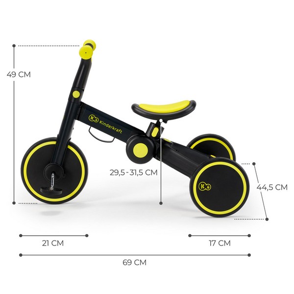 Продукт Kinderkraft 4TRIKE - Триколка 3в1 - 0 - BG Hlapeta