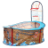 Zizito - Детска палатка за игра Пиратски кораб с баскетболен кош 2
