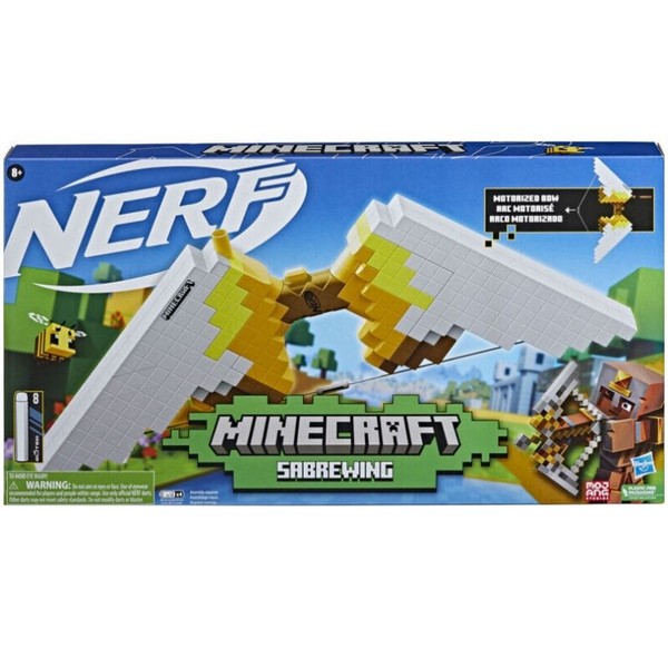 Продукт Hasbro Nerf Minecraft Sabrewing - Лък, с 8 патрона - 0 - BG Hlapeta