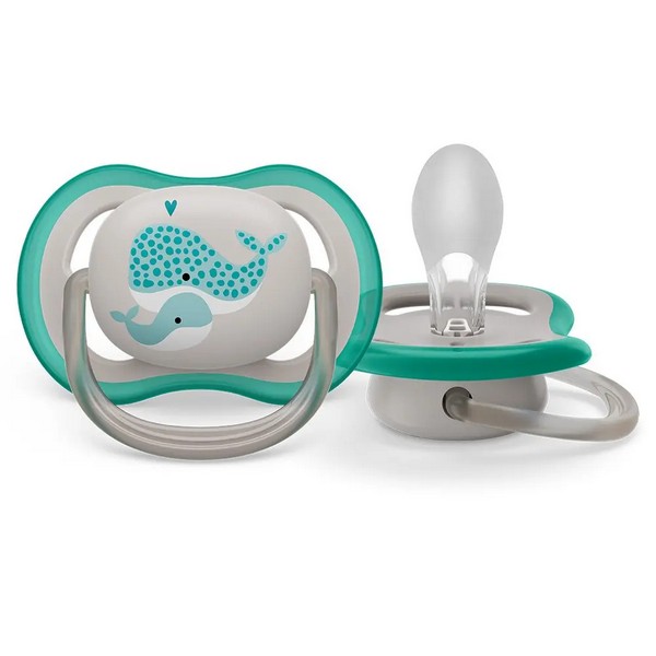 Продукт Philips AVENT Ultra Air 18м+ - Комплект от 2 бр. ортодонтични залъгалки, в кутия за стерилизиране - 0 - BG Hlapeta