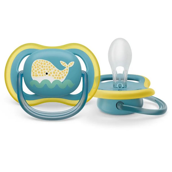 Продукт Philips AVENT Ultra Air 18м+ - Комплект от 2 бр. ортодонтични залъгалки, в кутия за стерилизиране - 0 - BG Hlapeta