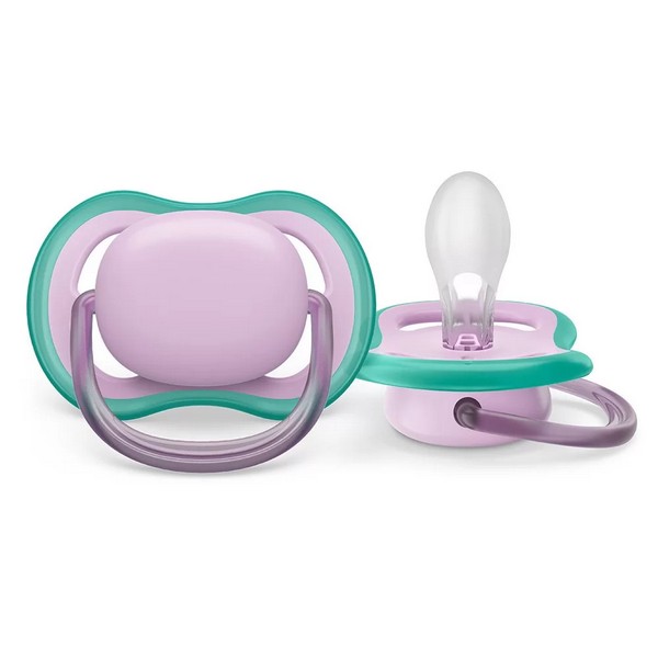 Продукт Philips AVENT Ultra Air Комплект от 2 бр. ортодонтични залъгалки 6-18м, неутрални,  в кутия за стерилизиране - 0 - BG Hlapeta