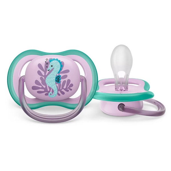 Продукт Philips avent Ultra Air 6-18м - 2 бр. ортодонтични залъгалки  с декорация в кутия за стерилизиране - 0 - BG Hlapeta