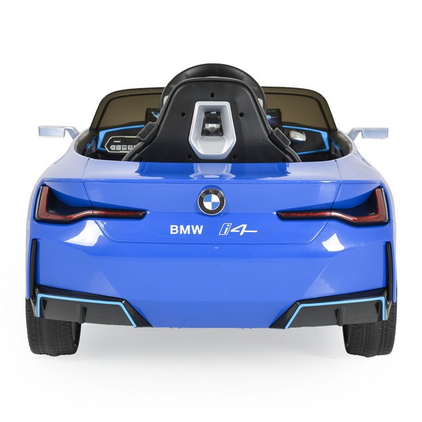 Продукт Акумулаторна кола BMW I4 12V с меки гуми и кожена седалка - 0 - BG Hlapeta