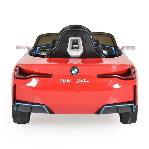 Продукт Акумулаторна кола BMW I4 12V с меки гуми и кожена седалка - 0 - BG Hlapeta