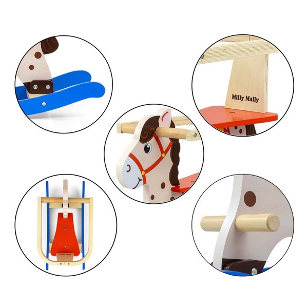 Продукт Milly Mally Lucky - Дървено конче люлка - 0 - BG Hlapeta