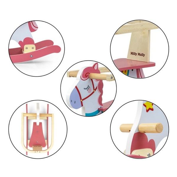 Продукт Milly Mally Lucky - Дървено конче люлка - 0 - BG Hlapeta