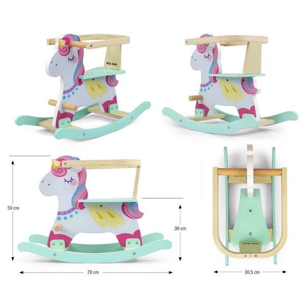 Продукт Milly Mally Lucky - Дървено конче люлка - 0 - BG Hlapeta