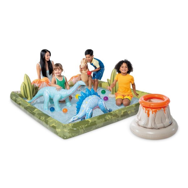 Продукт Intex Jurassic Adventure - Надуваем център за игра 201см х 201см х 36см - 0 - BG Hlapeta