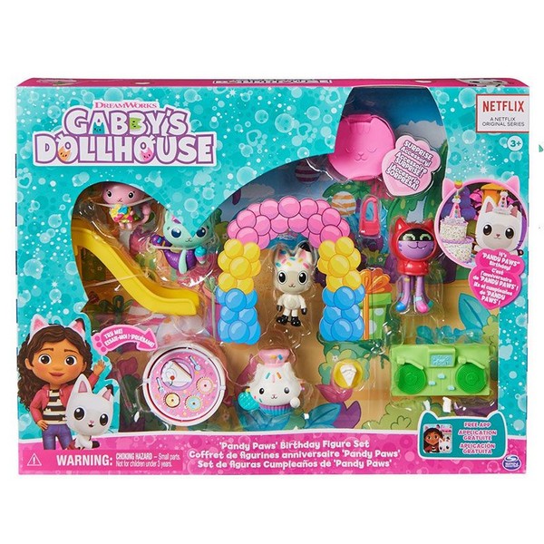 Продукт Spin Master Gabby's Dollhouse Pandy Paws Birthday Set - Игрален комплект с фигурки - 0 - BG Hlapeta