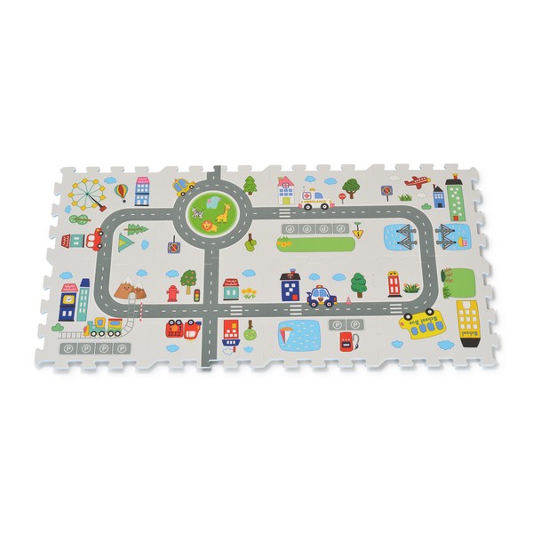 Продукт Moni Toys Road Track - Мек пъзел с принт - 0 - BG Hlapeta