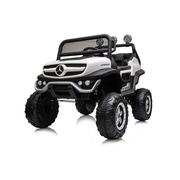 Продукт Акумулаторно бъги Mercedes UNIMOG 12V с меки гуми и кожена седалка - 0 - BG Hlapeta