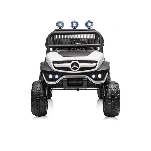 Продукт Акумулаторно бъги Mercedes UNIMOG 12V с меки гуми и кожена седалка - 0 - BG Hlapeta