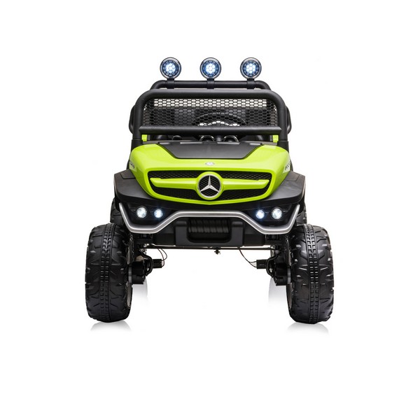 Продукт Акумулаторно бъги Mercedes UNIMOG 12V с меки гуми и кожена седалка - 0 - BG Hlapeta