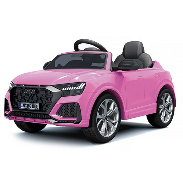 Продукт Акумулаторна кола AUDI RS Q8 12V с меки гумии кожена седалка - 0 - BG Hlapeta