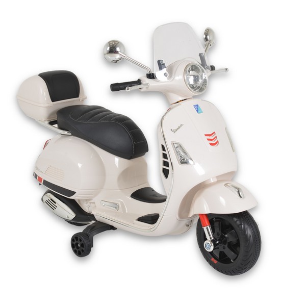 Продукт Акумулаторен мотор 801 Vespa GTS Super 12V с кожена седалка - 0 - BG Hlapeta