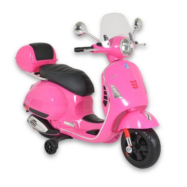 Продукт Акумулаторен мотор 801 Vespa GTS Super 12V с кожена седалка - 0 - BG Hlapeta