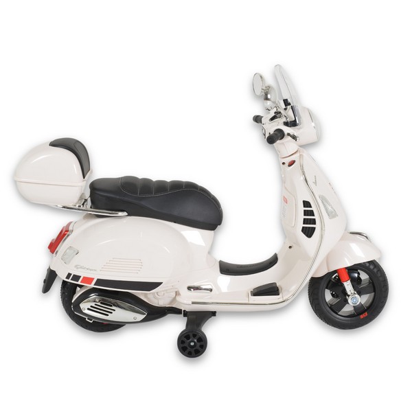 Продукт Акумулаторен мотор 801 Vespa GTS Super 12V с кожена седалка - 0 - BG Hlapeta