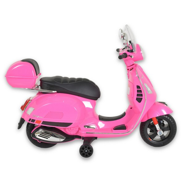 Продукт Акумулаторен мотор 801 Vespa GTS Super 12V с кожена седалка - 0 - BG Hlapeta