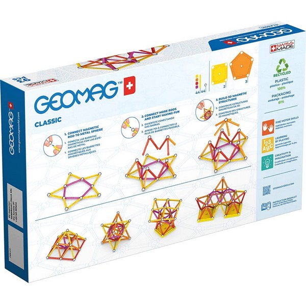 Продукт Geomag Classic 273 - Магнитен конструктор, 93 части - 0 - BG Hlapeta