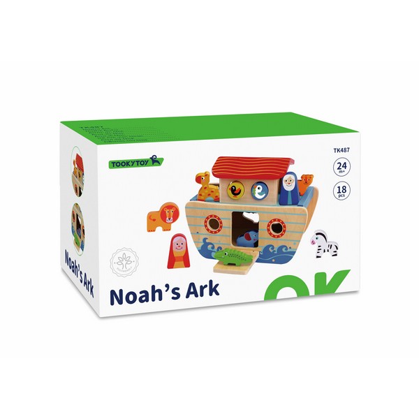 Продукт Tooky toy Noah  - Дървена лодка - 0 - BG Hlapeta