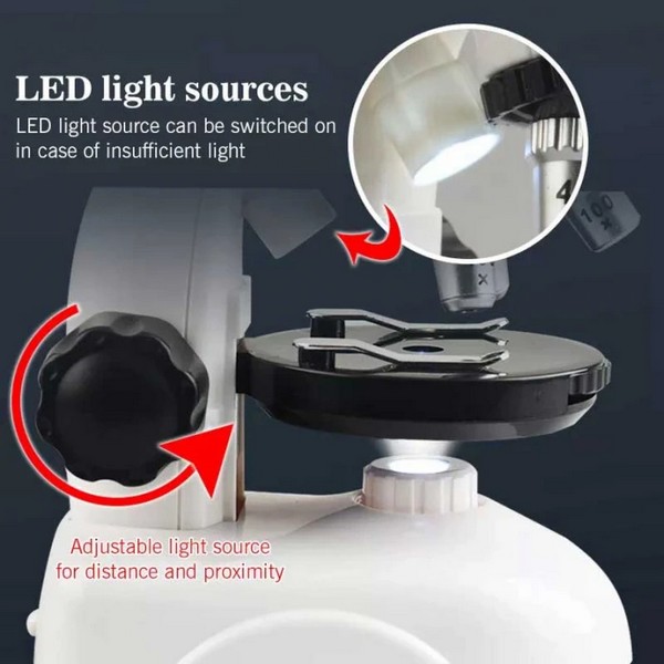 Продукт STEAM комплект - Детски микроскоп 100/400/1200Х - 0 - BG Hlapeta