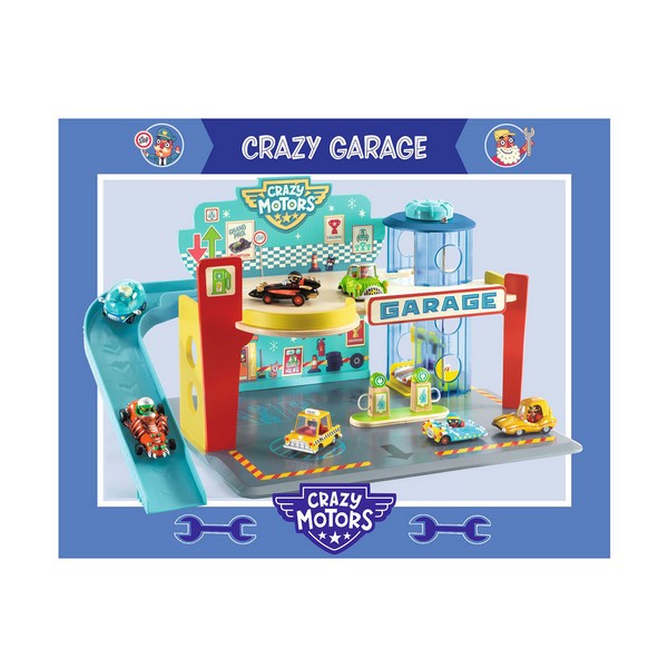 Продукт Djeco Crazy motors - Играчка гараж от серията - 0 - BG Hlapeta