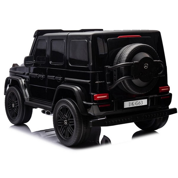 Продукт Двуместен джип Mercedes G63 4X4 24V Licensed с меки гуми и кожена седалка - 0 - BG Hlapeta