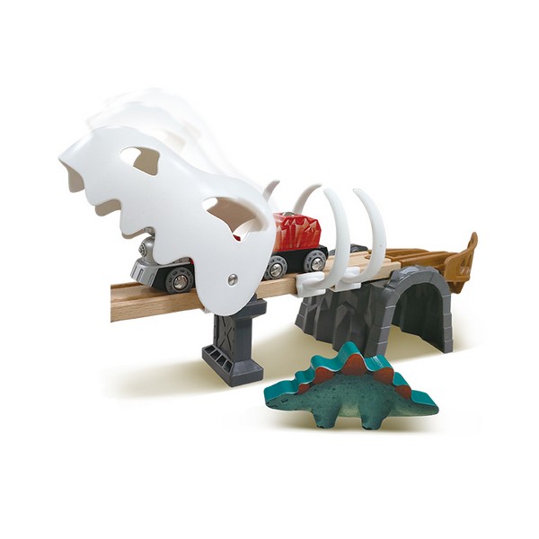 Hape Дино - Дървен приключенски комплект, 61 части