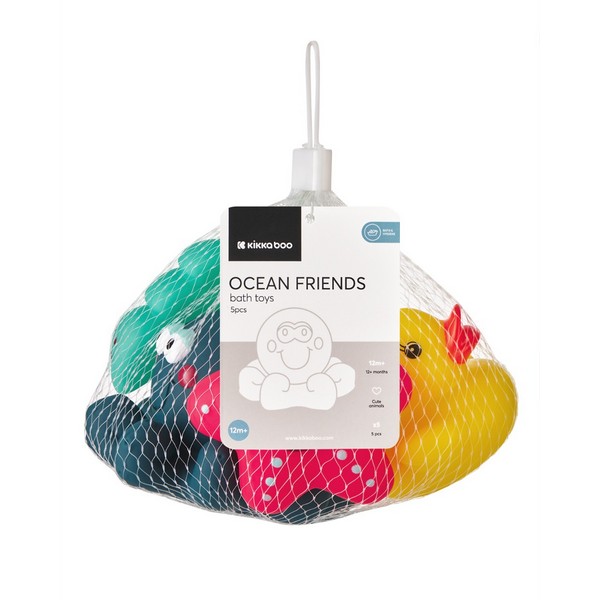 Продукт Kikkaboo Ocean Friends - Играчки за баня 5 бр. - 0 - BG Hlapeta