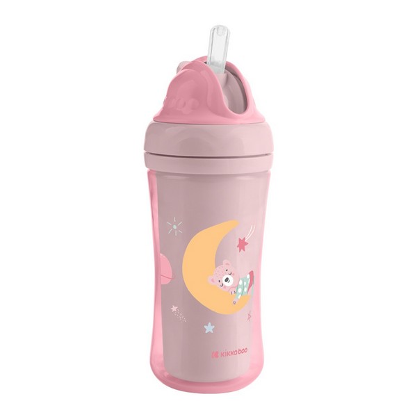 Продукт Kikkaboo Moony me - Чаша със силиконовa сламка 220мл - 0 - BG Hlapeta