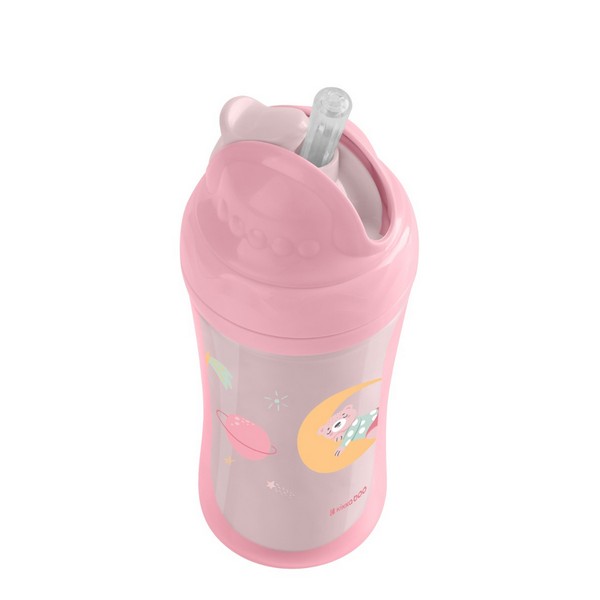 Продукт Kikkaboo Moony me - Чаша със силиконовa сламка 220мл - 0 - BG Hlapeta