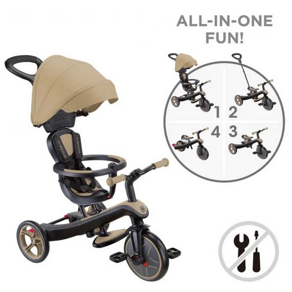 Продукт GLOBBER EXPLORER TRIKE - Триколка 4 в 1 със сенник - 0 - BG Hlapeta