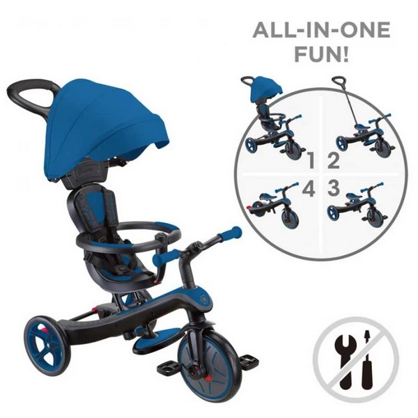 Продукт GLOBBER EXPLORER TRIKE - Триколка 4 в 1 със сенник - 0 - BG Hlapeta