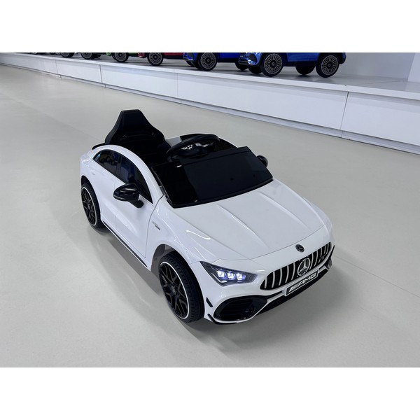 Продукт Акумулаторна кола Mercedes-AMG CLA 45 12V, с меки гуми и отварящи се врати - 0 - BG Hlapeta