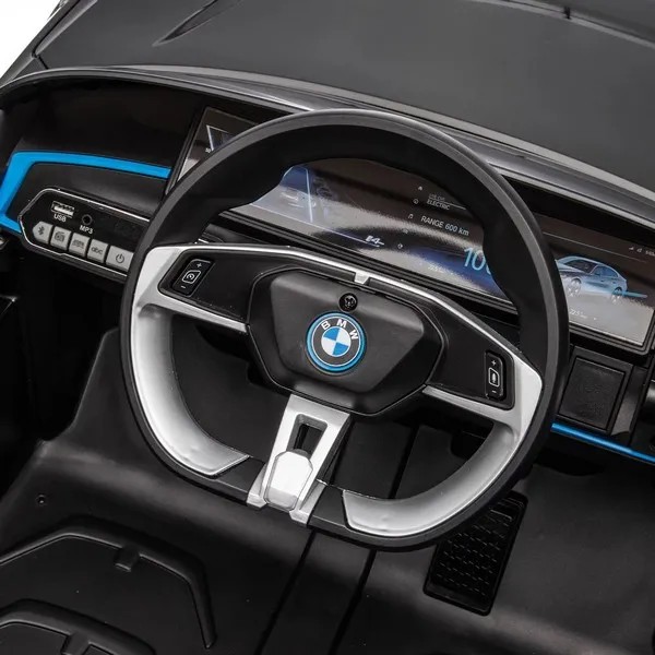 Продукт Акумулаторна кола BMW I4, 12V с меки гуми и кожена седалка - 0 - BG Hlapeta