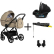 Tutis Uno 5+ - Пълен комплект Бебешка количка 4в1