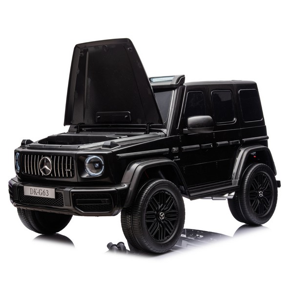 Продукт Двуместен джип Mercedes G63 4X4 24V Licensed с меки гуми и кожена седалка - 0 - BG Hlapeta