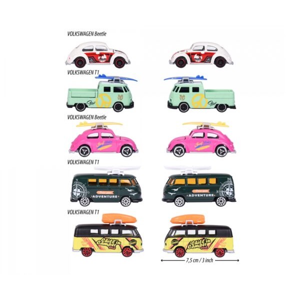 Продукт Majorette VW The Originals - Сет 5 бр. коли - 0 - BG Hlapeta