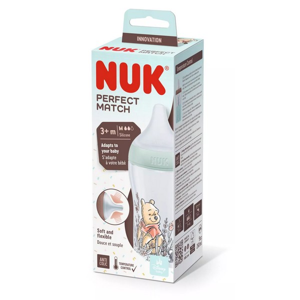 Продукт NUK Disney Perfect Match - Шише РР 260мл. със силиконов биберон за хранене M, 3+ мес. - 0 - BG Hlapeta