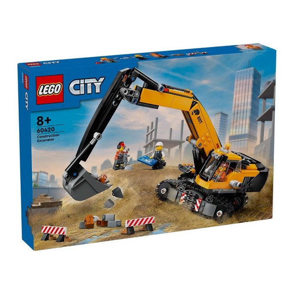 Продукт LEGO City - Конструктор Жълт строителен екскаватор - 0 - BG Hlapeta